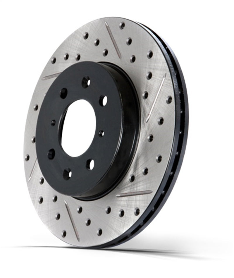StopTech Select Sport 97-01 Acura Integra Sport Drilled & Slotted Left Rotor-Brake Rotors - Slot & Drilled-Grocery Getter Performance