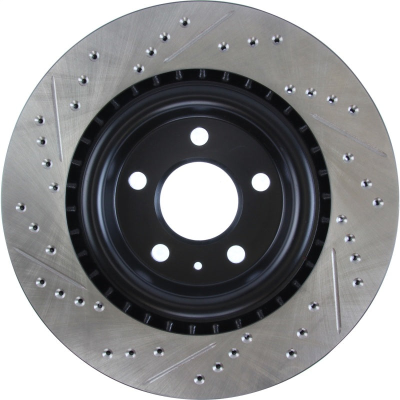 StopTech Slotted & Drilled Sport Brake Rotor-Brake Rotors - Slot & Drilled-Grocery Getter Performance