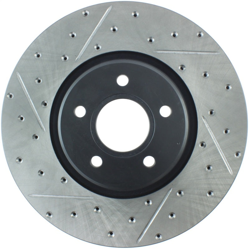 StopTech Slotted & Drilled Sport Brake Rotor-Brake Rotors - Slot & Drilled-Grocery Getter Performance
