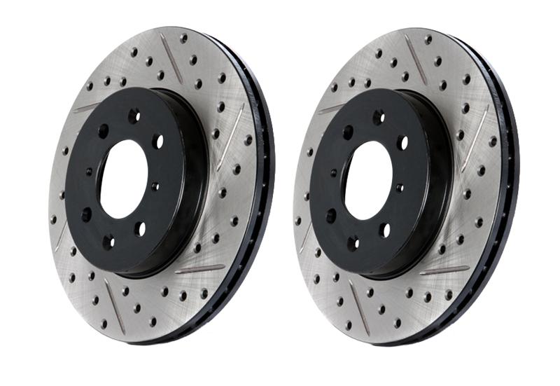 StopTech Slotted & Drilled Sport Brake Rotor-Brake Rotors - Slot & Drilled-Grocery Getter Performance