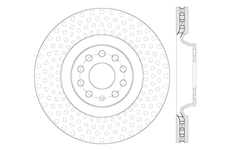 StopTech Slotted & Drilled Sport Brake Rotor-Brake Rotors - Slot & Drilled-Grocery Getter Performance
