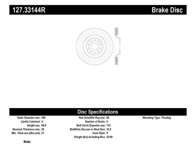 StopTech Slotted & Drilled Sport Brake Rotor-Brake Rotors - Slot & Drilled-Grocery Getter Performance