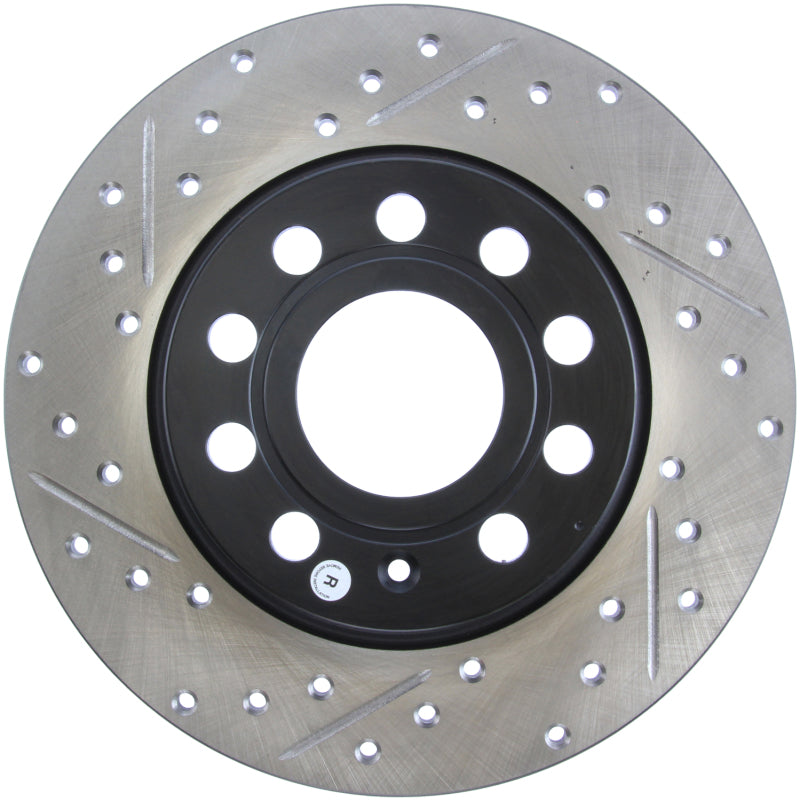 StopTech Slotted & Drilled Sport Brake Rotor-Brake Rotors - Slot & Drilled-Grocery Getter Performance
