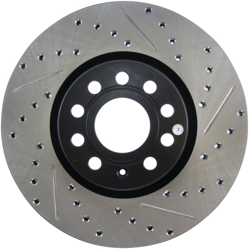 StopTech Slotted & Drilled Sport Brake Rotor-Brake Rotors - Slot & Drilled-Grocery Getter Performance