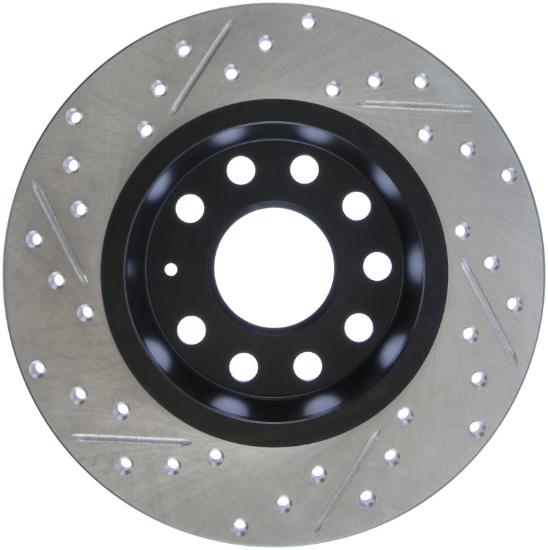 StopTech Slotted & Drilled Sport Brake Rotor-Brake Rotors - Slot & Drilled-Grocery Getter Performance