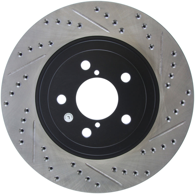 StopTech Slotted & Drilled Sport Brake Rotor-Brake Rotors - Slot & Drilled-Grocery Getter Performance
