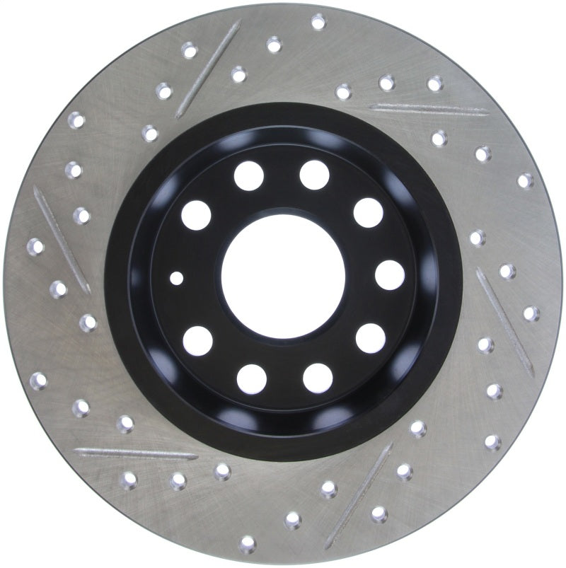 StopTech Slotted & Drilled Sport Brake Rotor-Brake Rotors - Slot & Drilled-Grocery Getter Performance