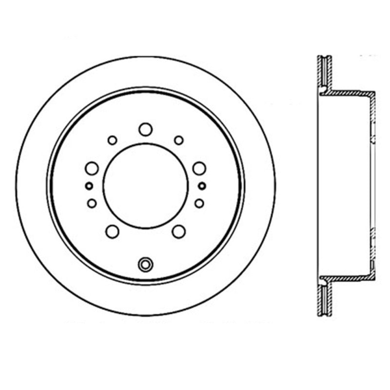 StopTech Slotted & Drilled Sport Brake Rotor-Brake Rotors - Slot & Drilled-Grocery Getter Performance