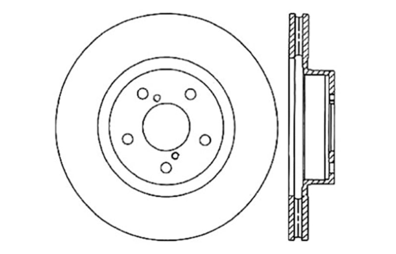 StopTech Slotted & Drilled Sport Brake Rotor-Brake Rotors - Slot & Drilled-Grocery Getter Performance