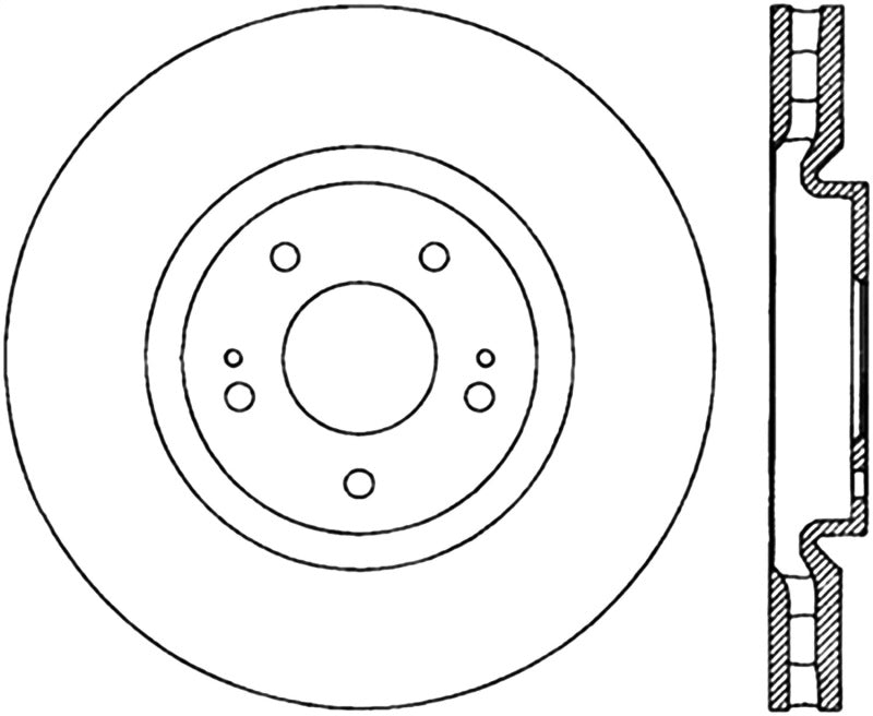 StopTech Slotted & Drilled Sport Brake Rotor-Brake Rotors - Slot & Drilled-Grocery Getter Performance