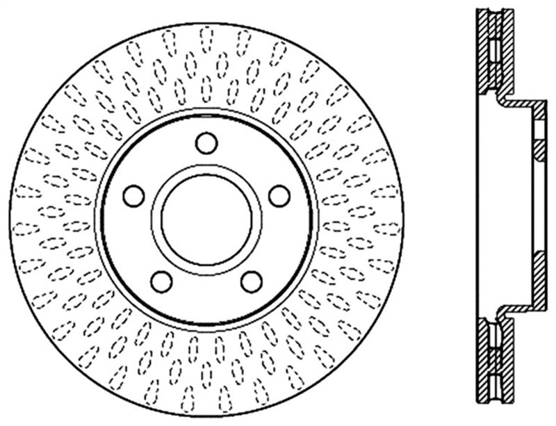StopTech Slotted Sport Brake Rotor-Brake Rotors - Slotted-Grocery Getter Performance