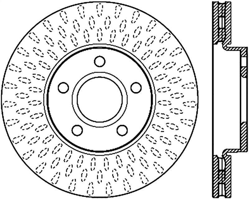 StopTech Slotted Sport Brake Rotor-Brake Rotors - Slotted-Grocery Getter Performance