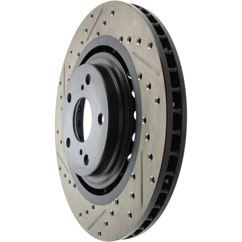 StopTech Sport Drilled & Slotted Rotor - Front Right-Brake Rotors - Slot & Drilled-Grocery Getter Performance