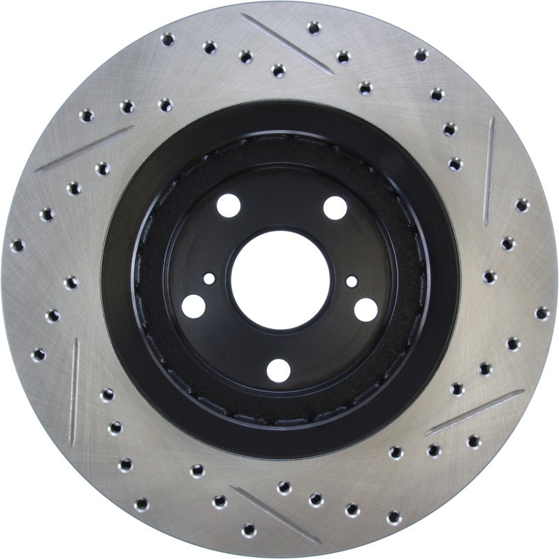 StopTech Sport Drilled & Slotted Rotor - Front Right-Brake Rotors - Slot & Drilled-Grocery Getter Performance