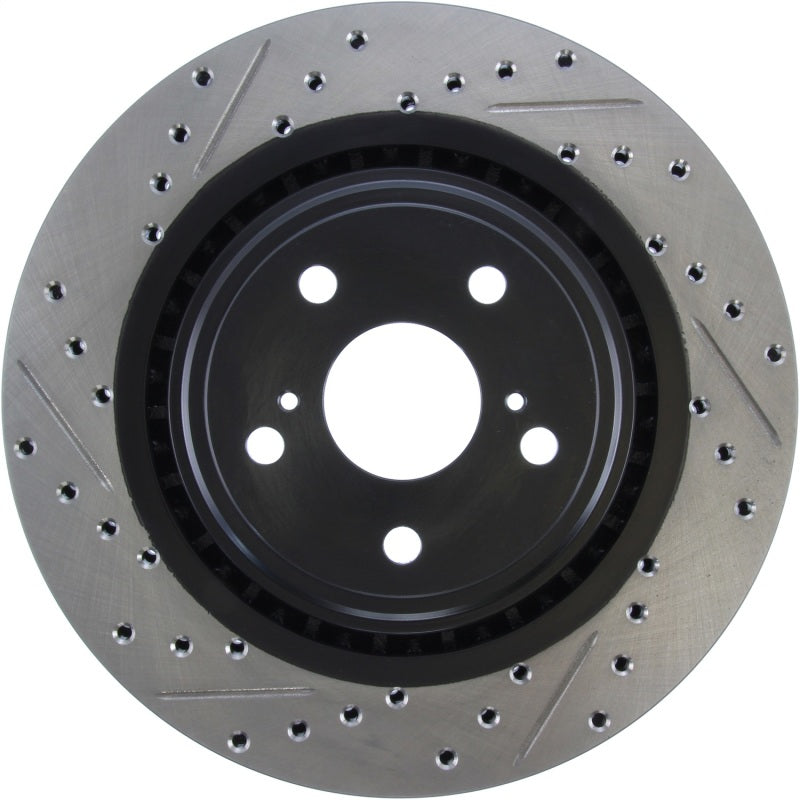 StopTech Sport Drilled & Slotted Rotor - Front Right-Brake Rotors - Slot & Drilled-Grocery Getter Performance
