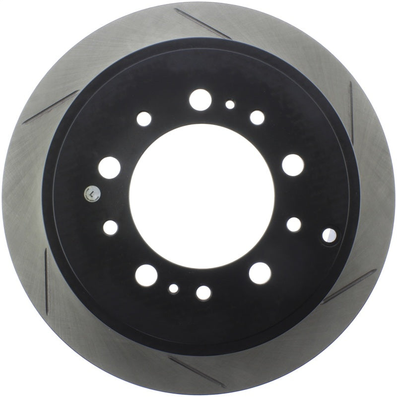 StopTech Sport Slot 08-13 Lexus LX450/470/570 / 07-12 Toyota Tundra Slotted Left Rear CRYO Rotor-Brake Rotors - Slotted-Grocery Getter Performance