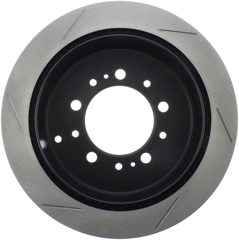 StopTech Sport Slot 08-13 Lexus LX450/470/570 / 07-12 Toyota Tundra Slotted Left Rear CRYO Rotor-Brake Rotors - Slotted-Grocery Getter Performance