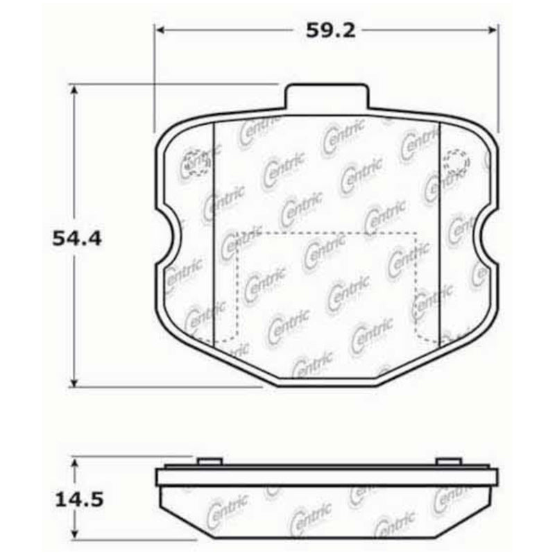 StopTech Street Touring 06-09 Chevrolet Corvette Z06 Front Brake Pads-Brake Pads - OE-Grocery Getter Performance