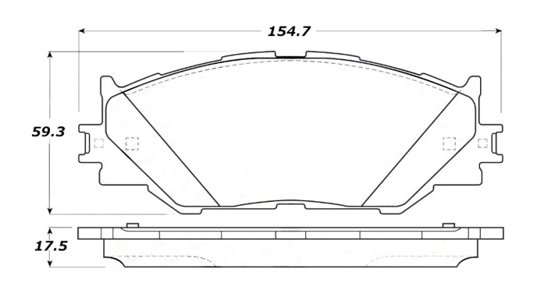 StopTech Street Touring 06-10 Lexus IS250 Front Brake Pads-Brake Pads - OE-Grocery Getter Performance
