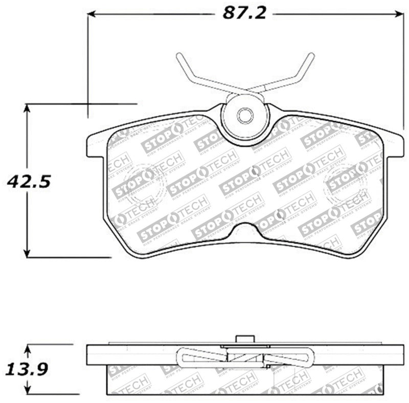 StopTech Street Touring Brake Pads-Brake Pads - OE-Grocery Getter Performance