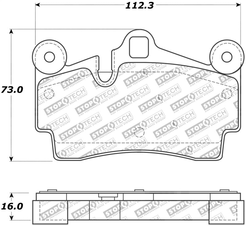 StopTech Street Touring Brake Pads-Brake Pads - OE-Grocery Getter Performance