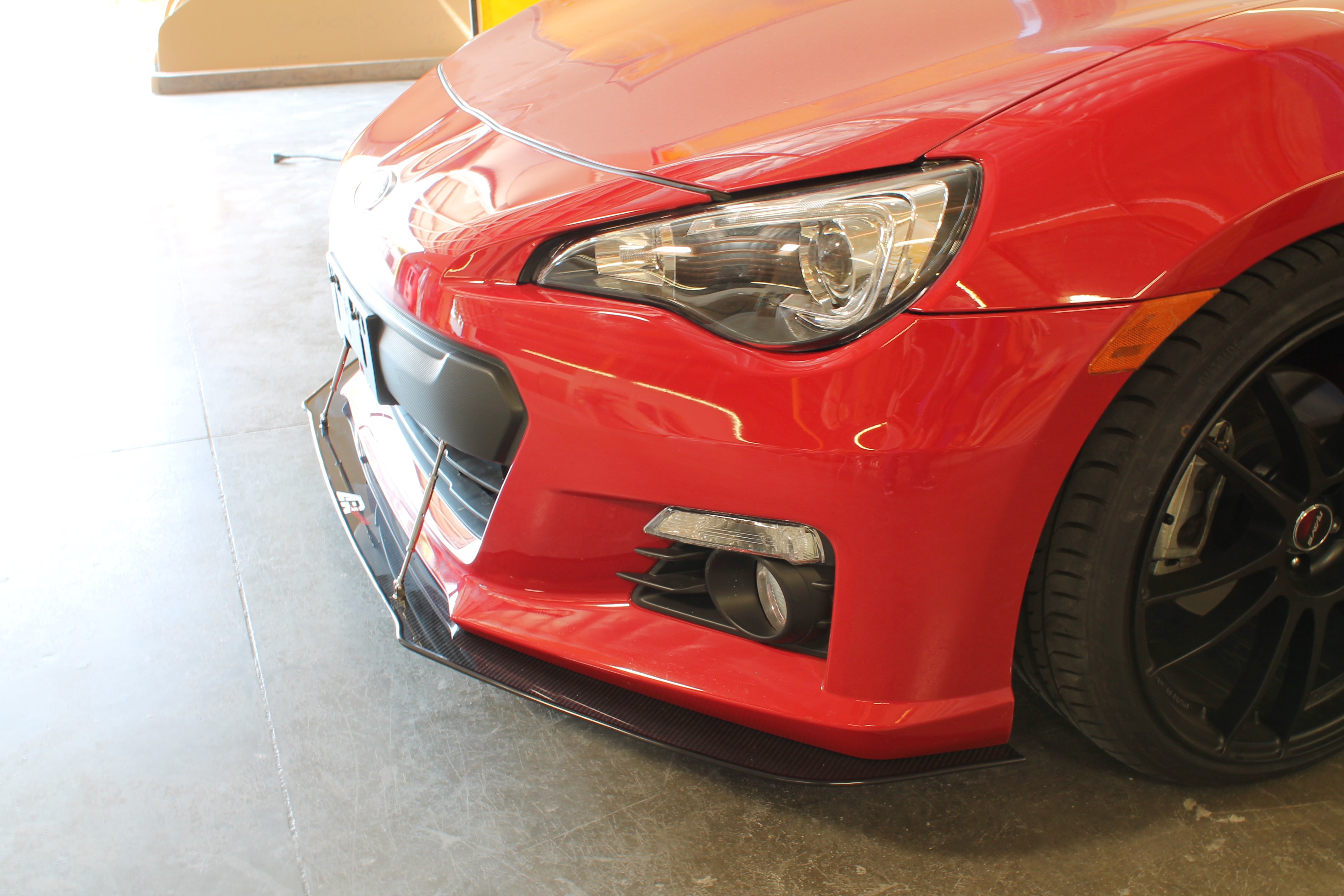 Subaru BRZ Carbon Fiber Wind Splitter w/ Rods 2013-2016-Front Wind Splitter-Grocery Getter Performance
