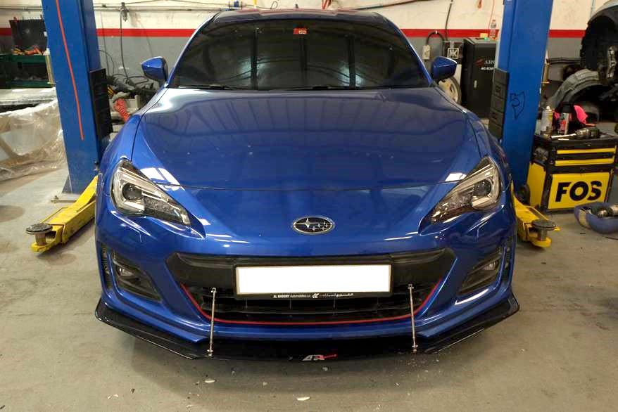 Subaru BRZ Carbon Fiber Wind Splitter w/ Rods 2017-2021-Front Wind Splitter-Grocery Getter Performance