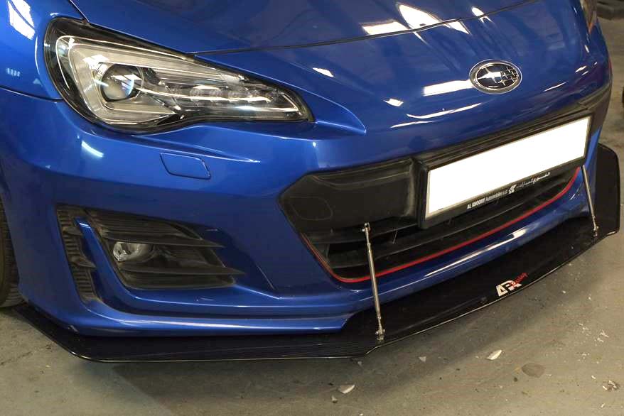 Subaru BRZ Carbon Fiber Wind Splitter w/ Rods 2017-2021-Front Wind Splitter-Grocery Getter Performance