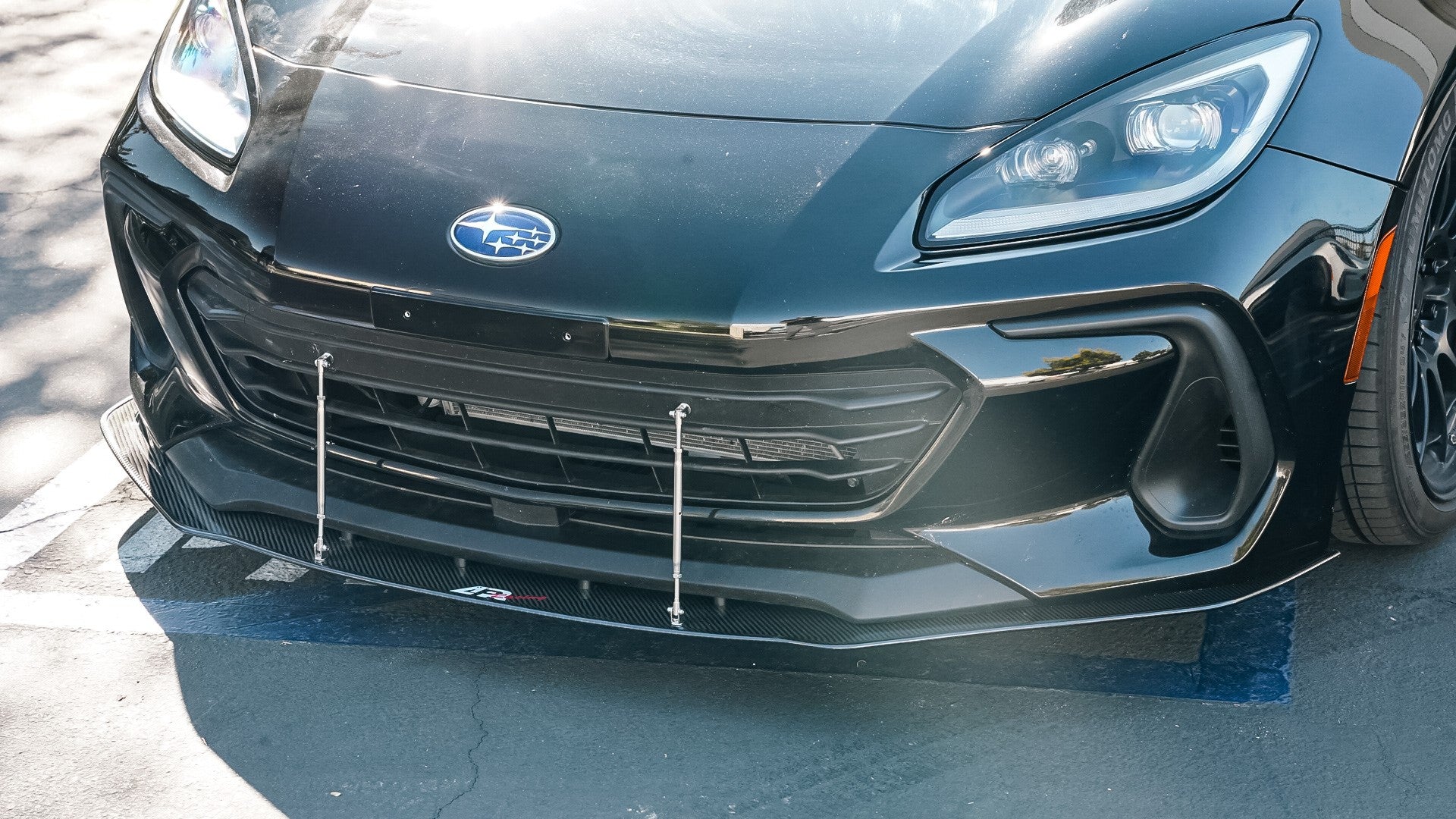 Subaru BRZ Carbon Fiber Wind Splitter w/ Rods 2022+-Front Wind Splitter-Grocery Getter Performance
