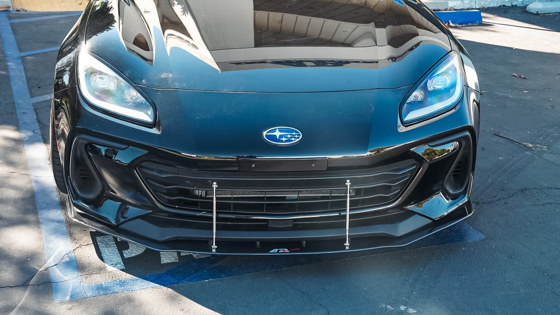 Subaru BRZ Carbon Fiber Wind Splitter w/ Rods 2022+-Front Wind Splitter-Grocery Getter Performance