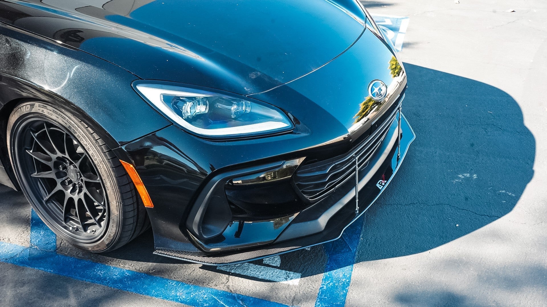 Subaru BRZ Carbon Fiber Wind Splitter w/ Rods 2022+-Front Wind Splitter-Grocery Getter Performance