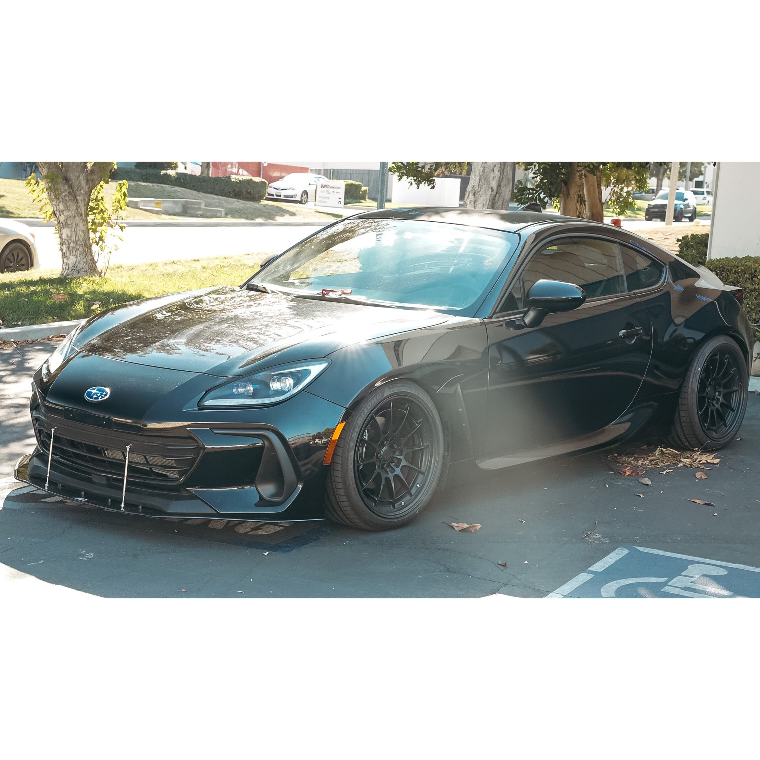 Subaru BRZ Carbon Fiber Wind Splitter w/ Rods 2022+-Front Wind Splitter-Grocery Getter Performance