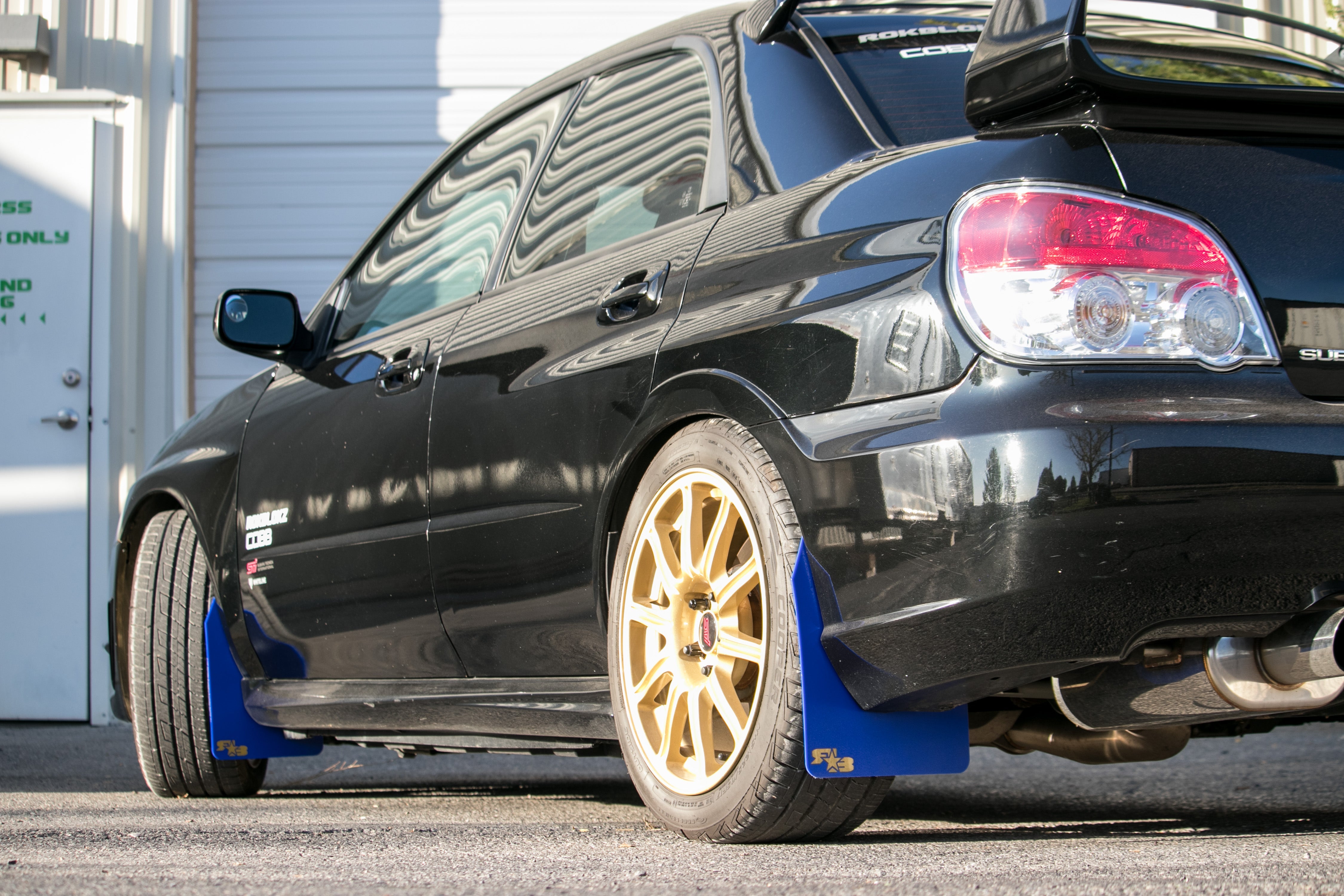 Subaru Impreza, WRX, STI 2002-2007 RokBlokz Rally Mud Flaps-Grocery Getter Performance