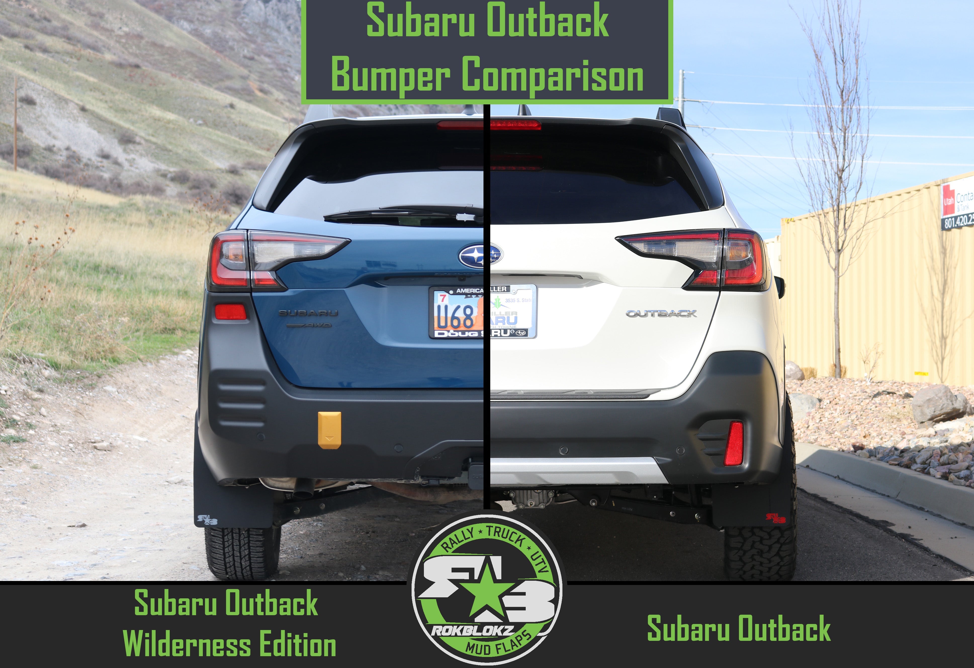 Subaru Outback WILDERNESS 2021-2025 Rally Mud Flaps