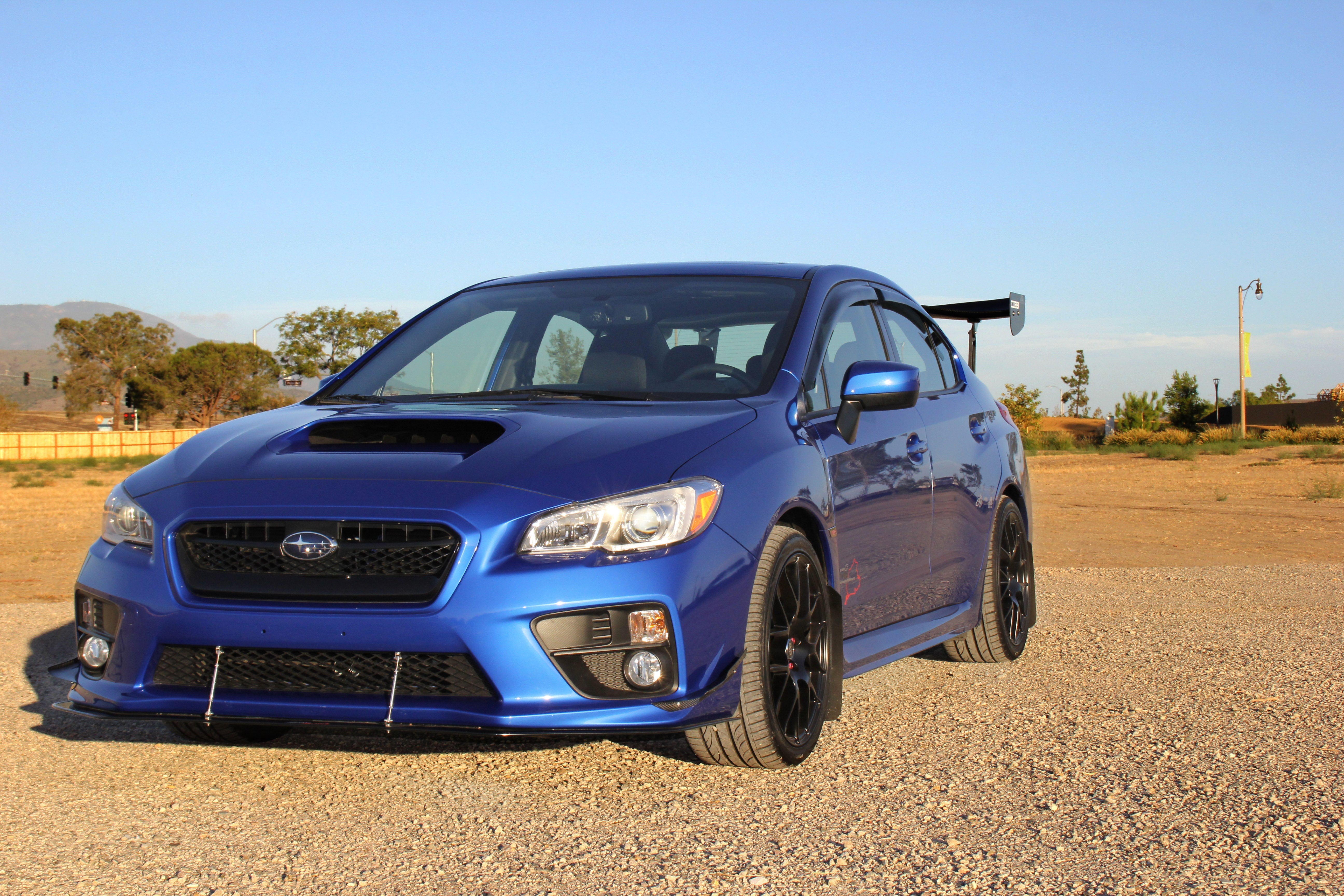 Subaru WRX Carbon Fiber Wind Splitter w/ Rods 2015-2017 (WRX Only)-Front Wind Splitter-Grocery Getter Performance