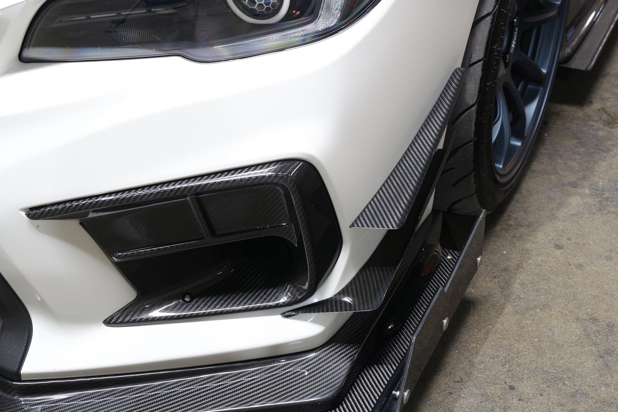 Subaru WRX STI Carbon Fiber Canard 2018-2021-Front Bumper Canards-Grocery Getter Performance