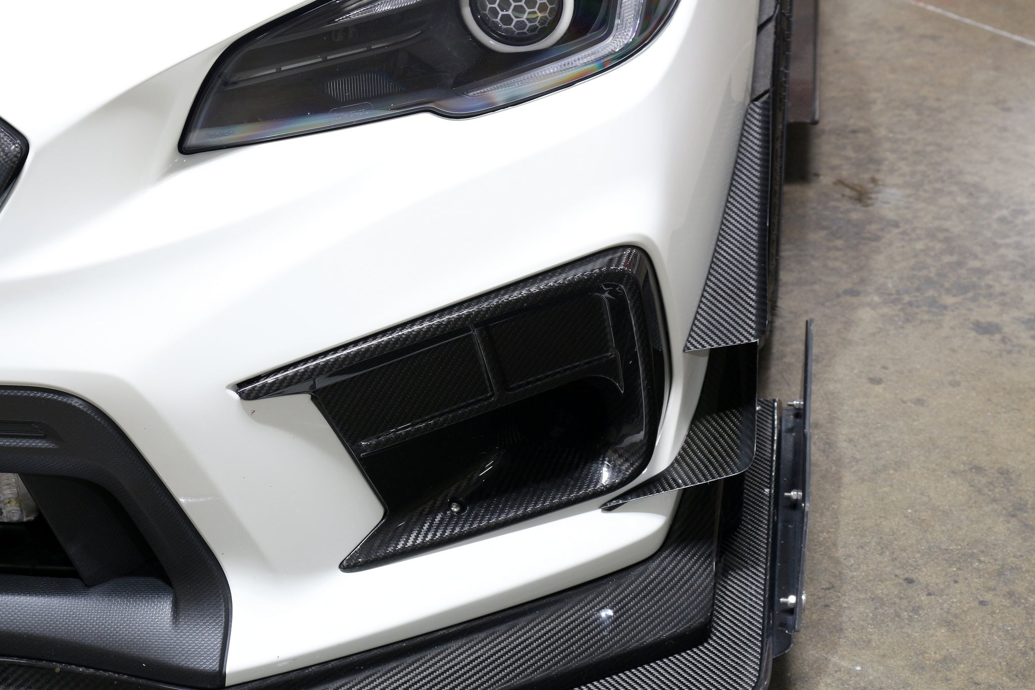 Subaru WRX STI Carbon Fiber Canard 2018-2021-Front Bumper Canards-Grocery Getter Performance