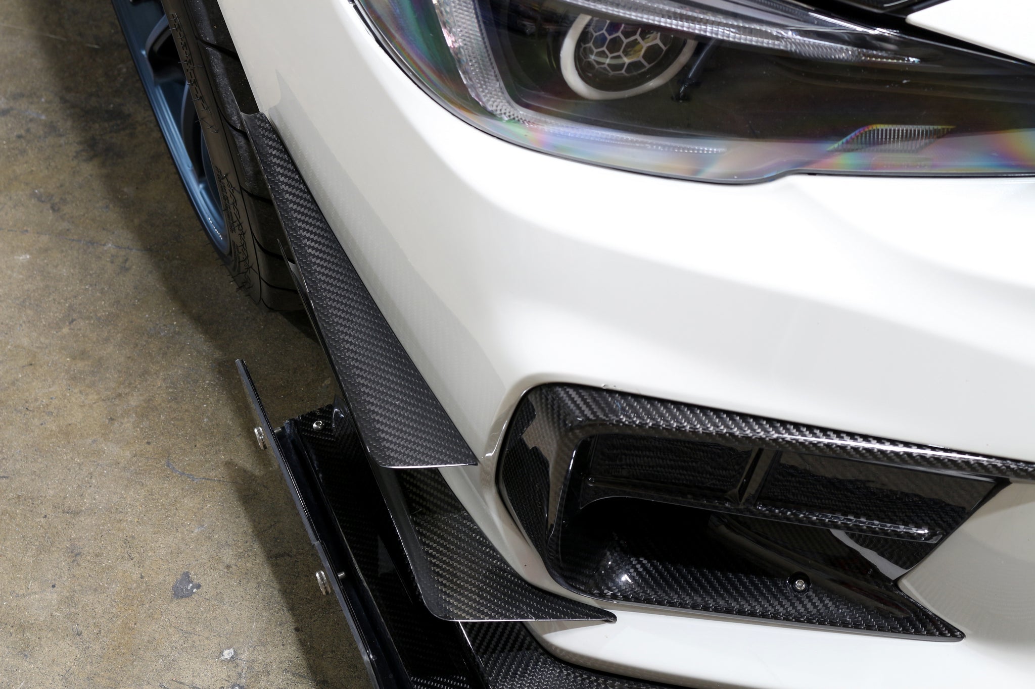 Subaru WRX STI Carbon Fiber Canard 2018-2021-Front Bumper Canards-Grocery Getter Performance