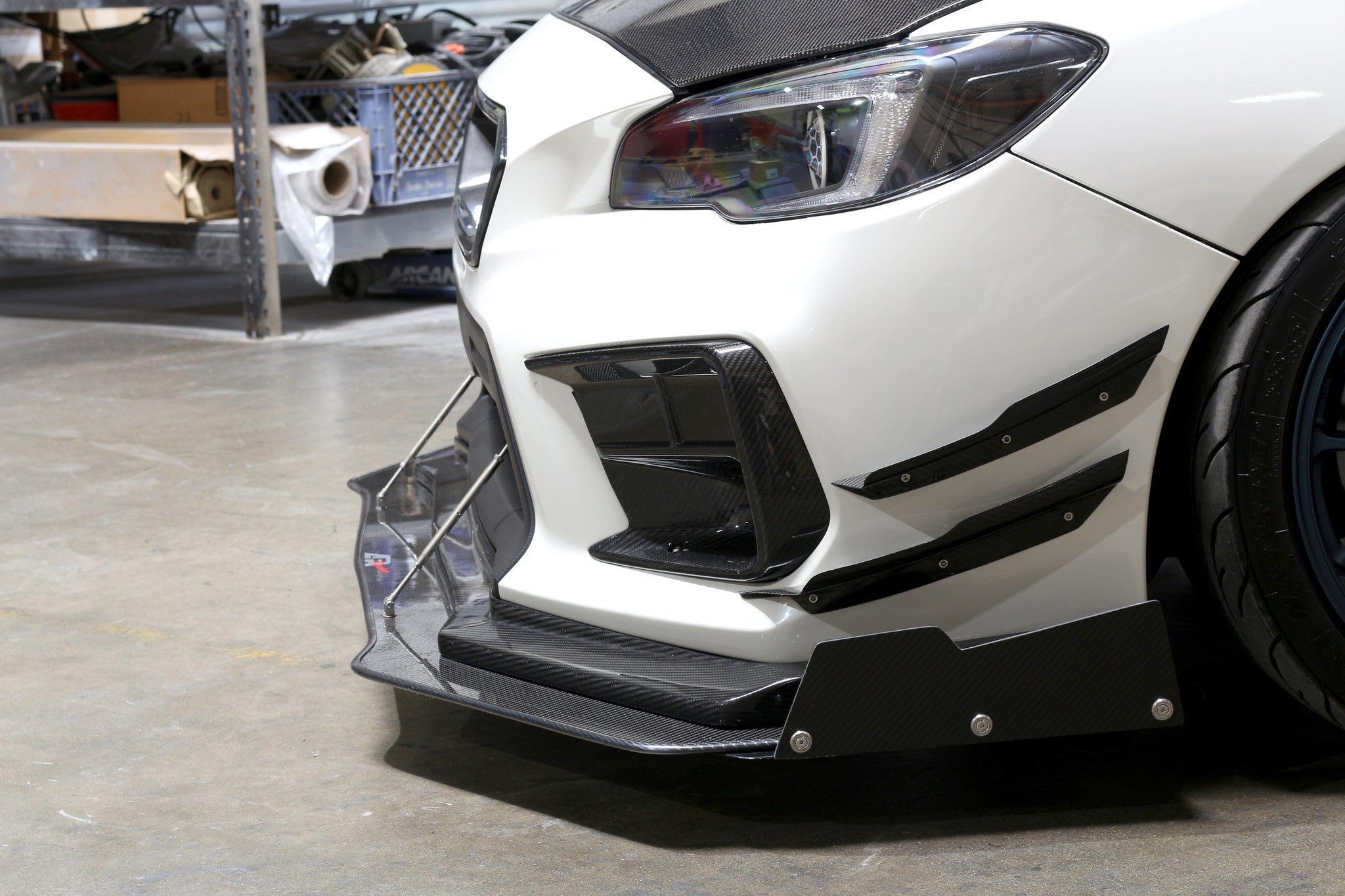 Subaru WRX STI Carbon Fiber Canard 2018-2021-Front Bumper Canards-Grocery Getter Performance