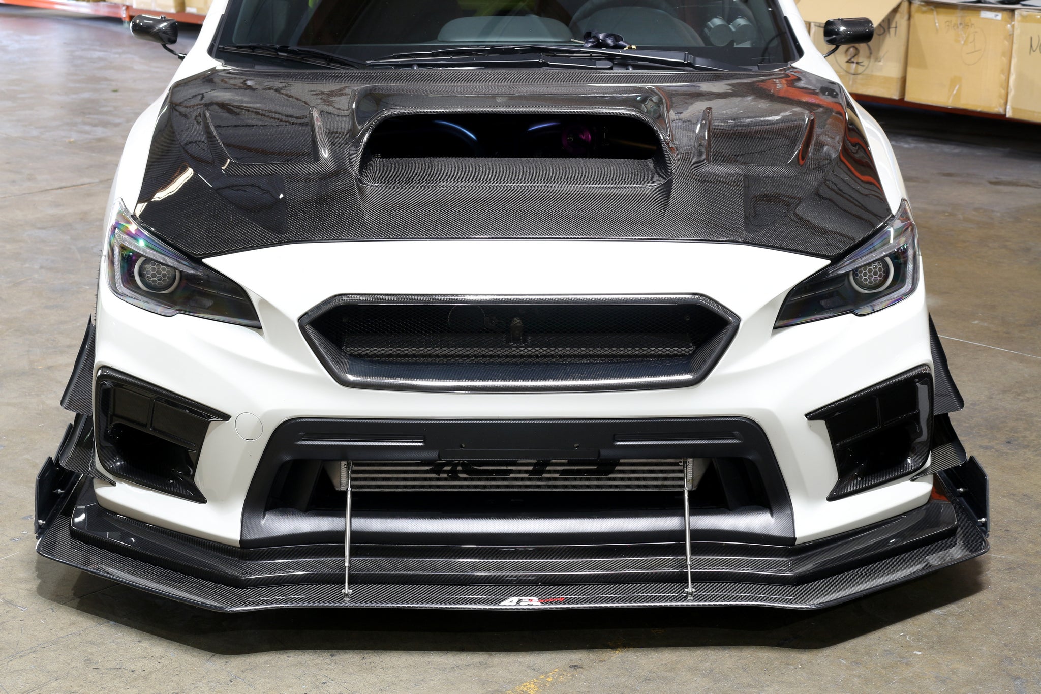 Subaru WRX STI Carbon Fiber Canard 2018-2021-Front Bumper Canards-Grocery Getter Performance
