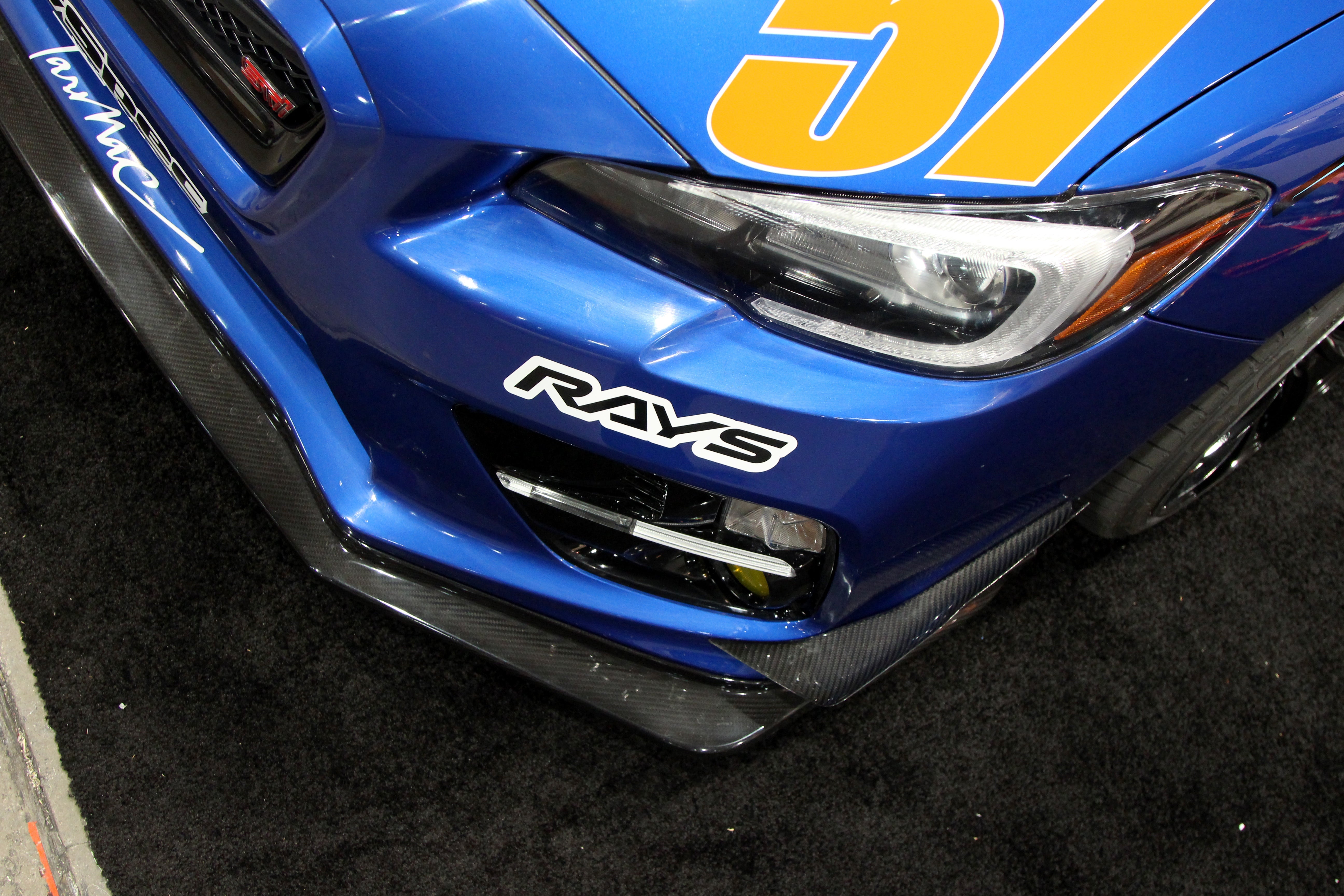 Subaru WRX STI Carbon Fiber Front Bumper Bottom Canards 2015-2017-Front Bumper Canards-Grocery Getter Performance