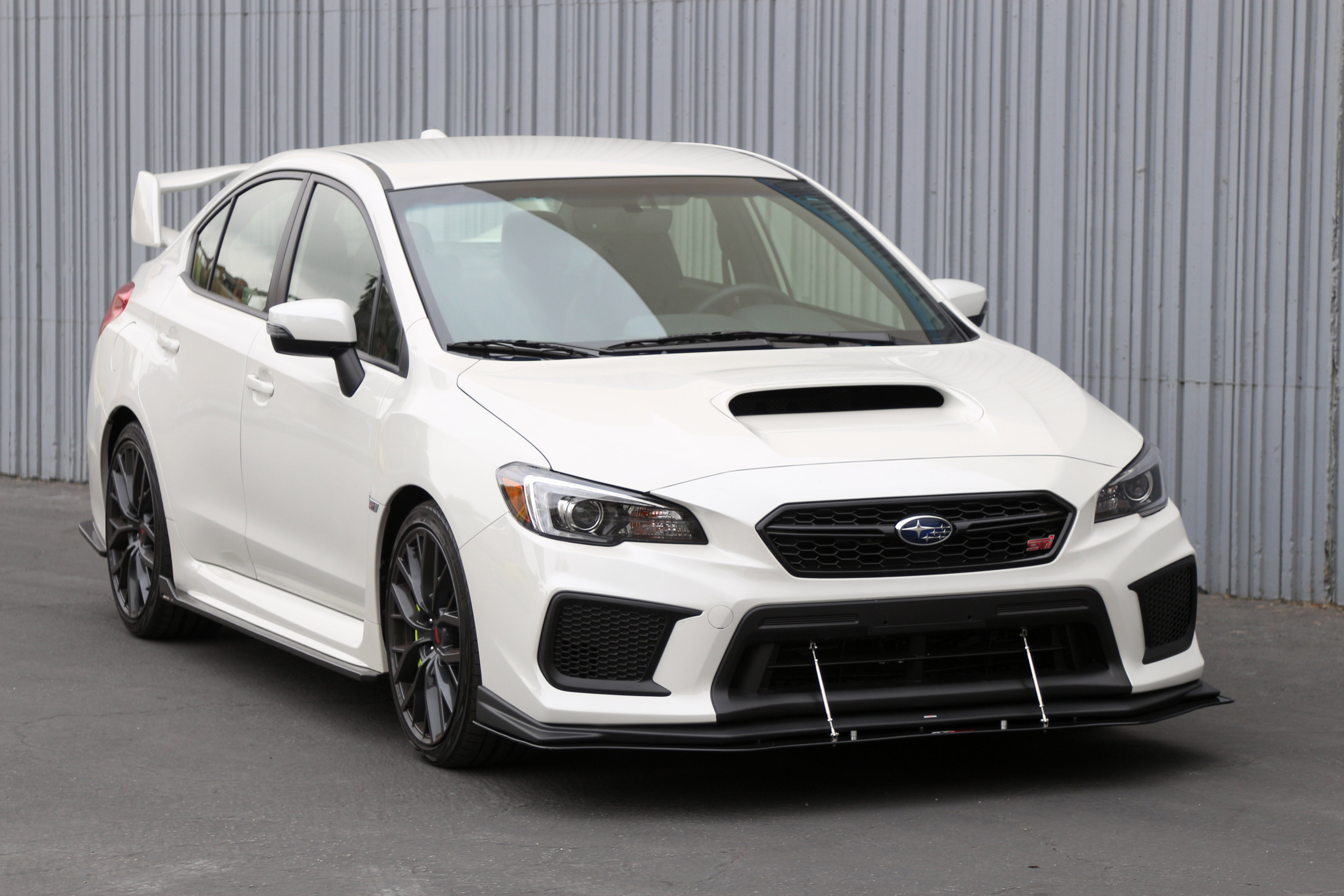 Subaru WRX/ STI Carbon Fiber Wind Splitter w/ Rods 2018-2021 (OEM Lip)-Front Wind Splitter-Grocery Getter Performance