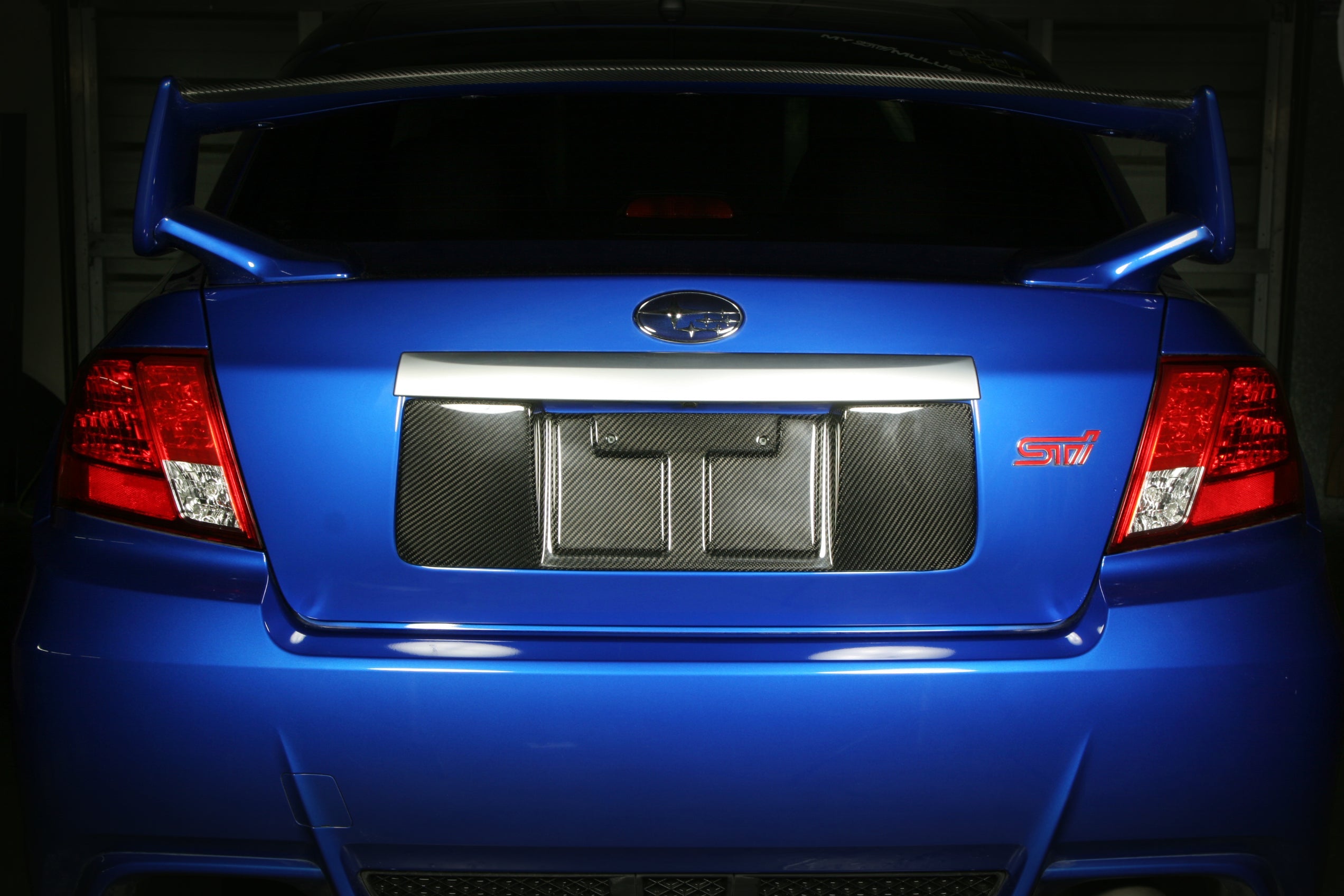 Subaru WRX/ STI Sedan Carbon Fiber License Plate Frame 2008-2014-License plate backing-Grocery Getter Performance