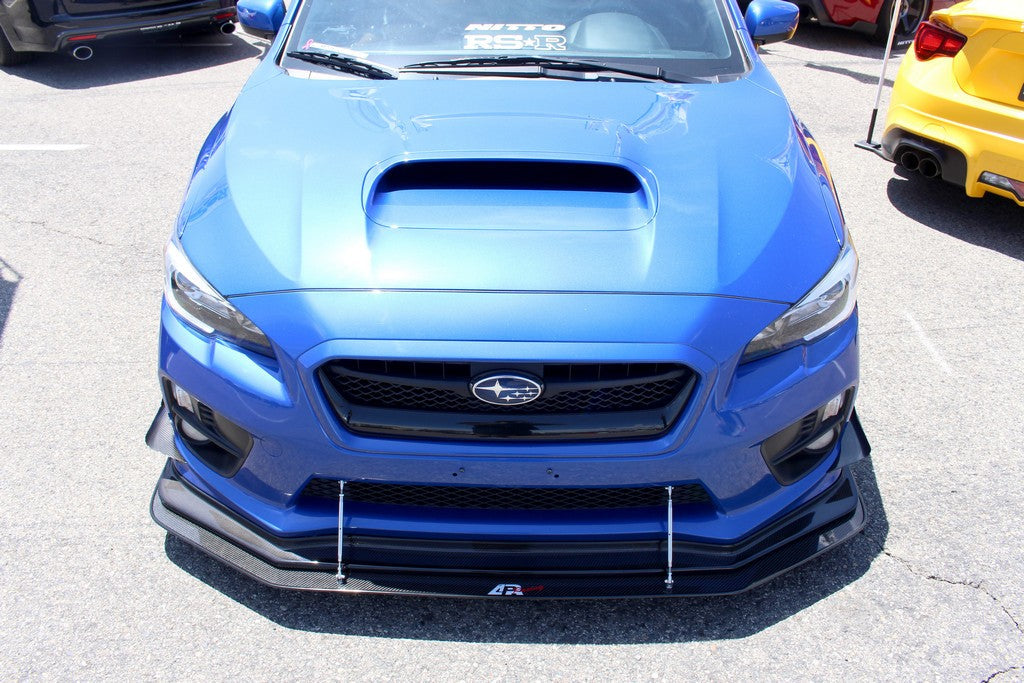 Subaru WRX/STI Carbon Fiber Wind Splitter w/ Rods 2015-2017 (APR Performance Lip)-Front Wind Splitter-Grocery Getter Performance