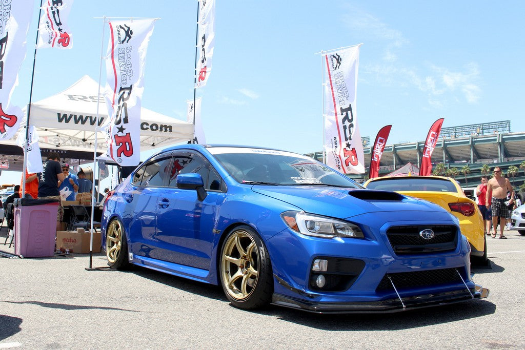 Subaru WRX/STI Carbon Fiber Wind Splitter w/ Rods 2015-2017 (APR Performance Lip)-Front Wind Splitter-Grocery Getter Performance