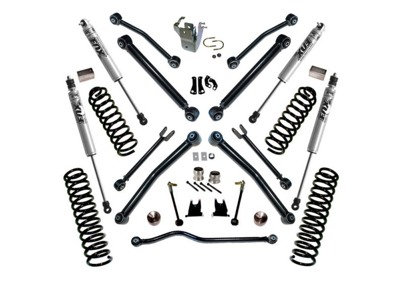 Superlift 07-18 Jeep Wrangler JK 2 Door 4in Lift Kit w/ Reflex Control Arms & Fox Shocks-Lift Kits-Grocery Getter Performance