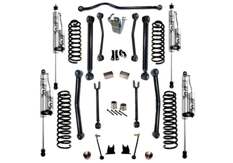 Superlift 07-18 Jeep Wrangler JK 4WD 4in Suspension Lift Kit w/ Fox 2.0 Res Shocks-Lift Kits-Grocery Getter Performance