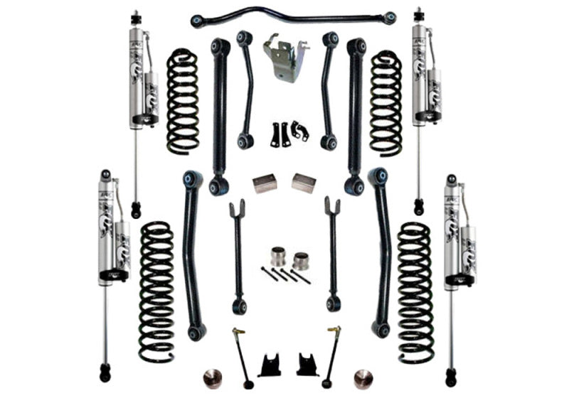 Superlift 07-18 Jeep Wrangler JK 4WD 4in Suspension Lift Kit w/ Fox 2.0 Res Shocks-Lift Kits-Grocery Getter Performance