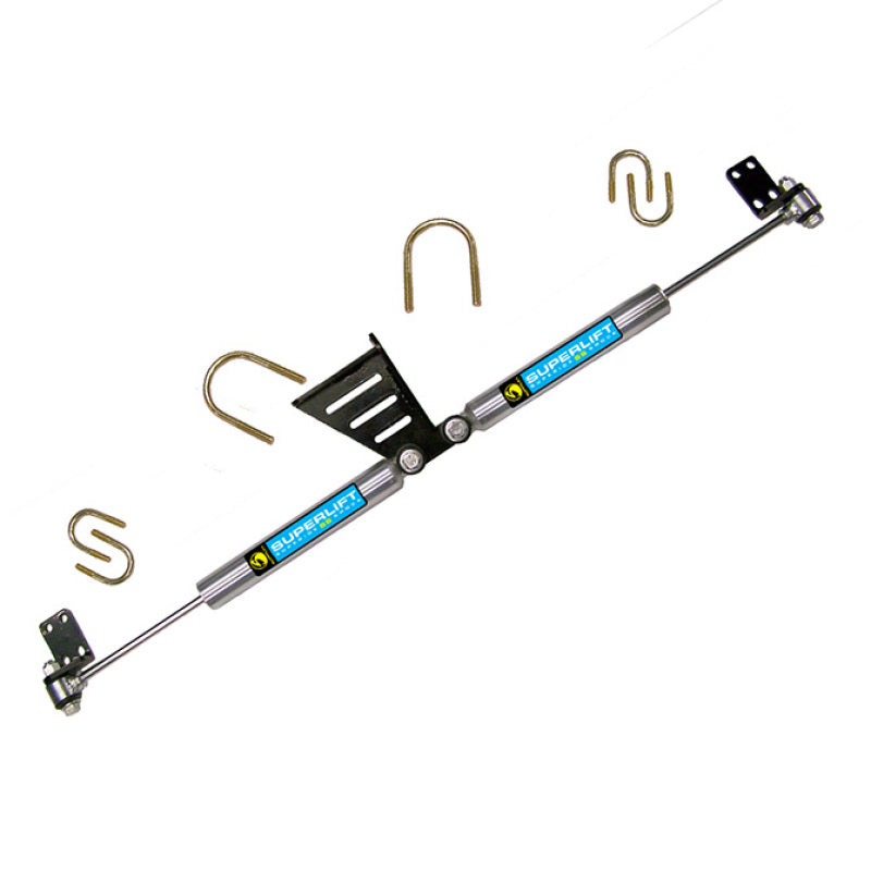 Superlift 07-18 Jeep Wrangler JK High Clearance Dual Steering Stabil. Kit- SR SS by Bilstein (Gas)-Steering Stabilizer-Grocery Getter Performance