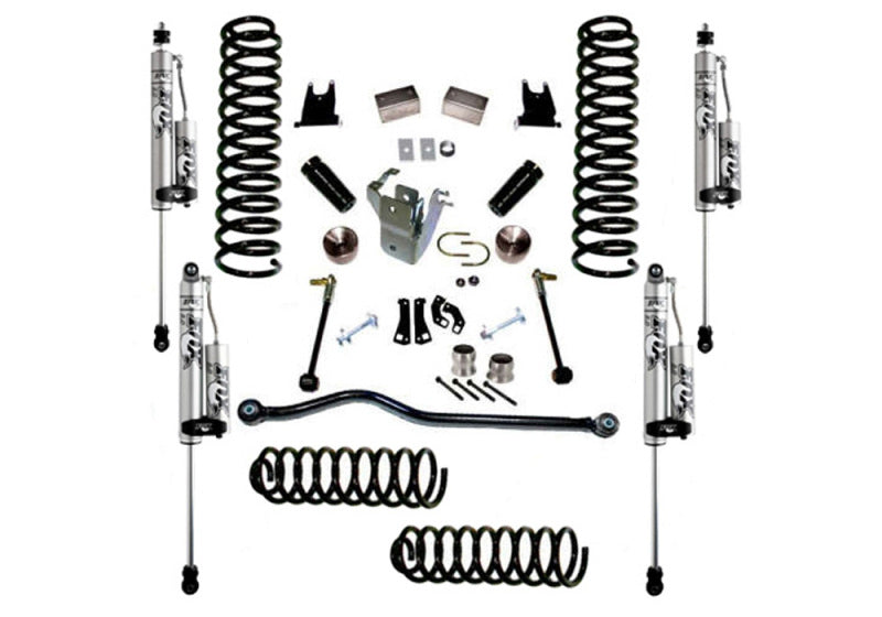 Superlift 07-18 Jeep Wrangler JK Unlimited 4in Lift Kit w/ Fox 2.0 RESI Shocks-Lift Kits-Grocery Getter Performance
